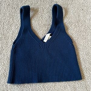 Forever 21 Navy Crop Top